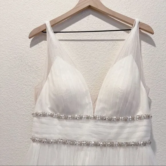 Marchesa Notte Jeweled Waist A Line Dress Ivory Size 12 - threedaughtersproperties.com Marchesa Notte Jeweled Waist A Line Dress Ivory Size 12 - threedaughtersproperties.com